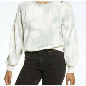 All in favor Tie Dye Crewneck Sweatshirt in Sage tie dye sweater women choose si